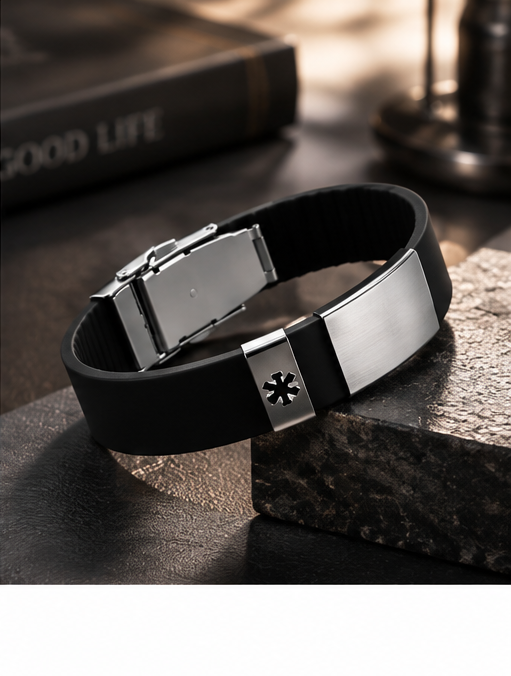Custom Engraved ID Wristband